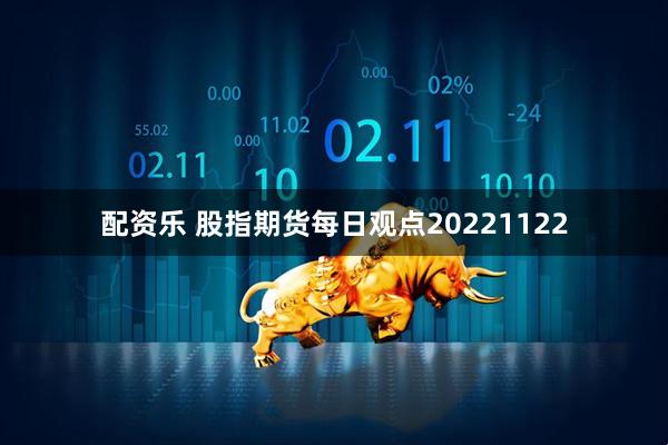 配资乐 股指期货每日观点20221122