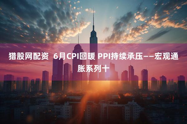 猎股网配资  6月CPI回暖 PPI持续承压——宏观通胀系列十